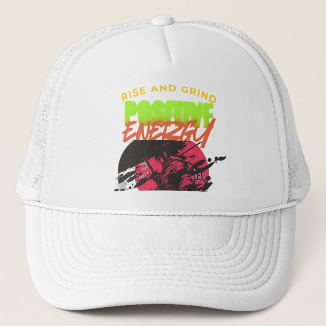 Motivational Graphic Trucker Hat (Front)
