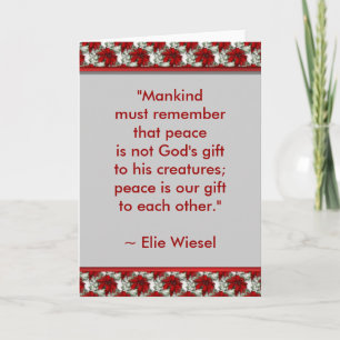 Motivational Greeting Card (Elie Wiesel)