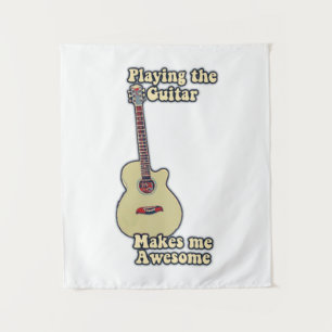 motivational guitar quote for guitar lovers tapestry
