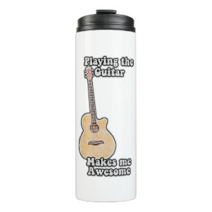motivational guitar words for guitar lovers thermal tumbler