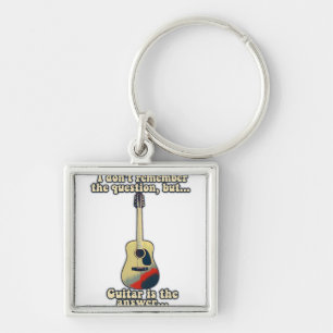 motivational guitar words for guitar players key ring