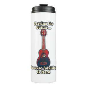 motivational guitar words for guitarists thermal tumbler