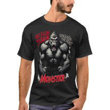 Motivational Gym Beast Mode T-Shirt Design