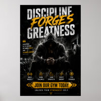 Motivational Gym & Fitness Poster