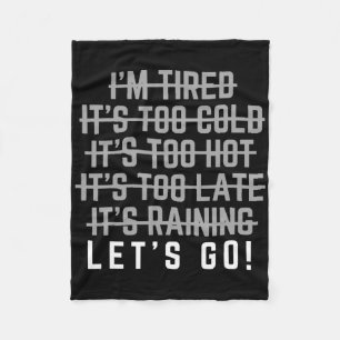Motivational Gym Fleece Blanket