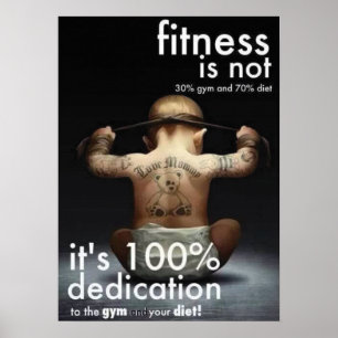 Motivational Gym Poster - Dedication