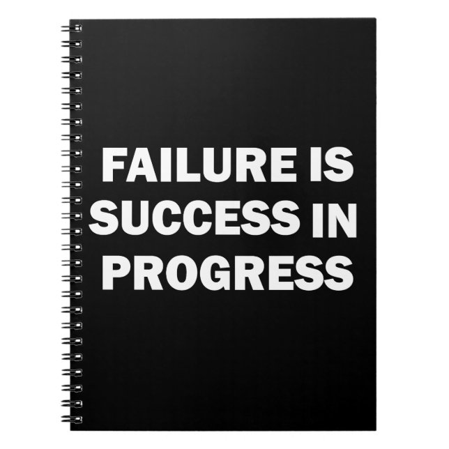 Motivational gym quotes for success  notebook (Front)