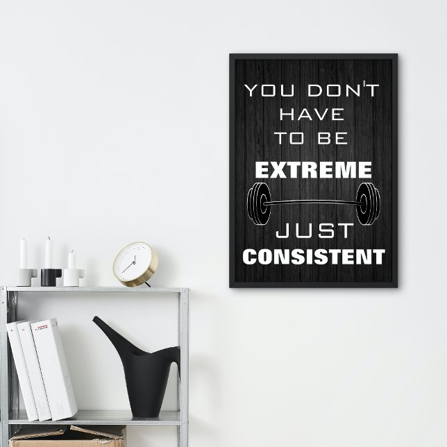 Motivational Gym Workout Fitness quote Poster (Creator Uploaded)
