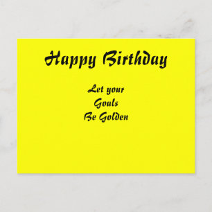 Motivational Happy birthday postcards