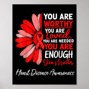 Motivational Heart Health Heart Disease Awareness  Poster