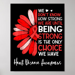 Motivational Heart Health Sunflower Heart Disease  Poster