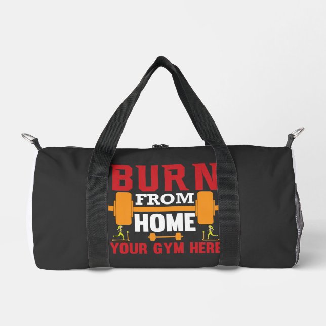 Motivational Home Gym Workout Duffle Bag (Front)