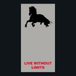Motivational Horses Live Without Limits Pop Art Poster<br><div class="desc">Wild Horses Digital Artworks, Paintings, Pictures and Images</div>