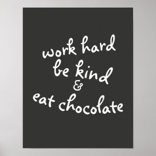 motivational  humour typography black and white poster
