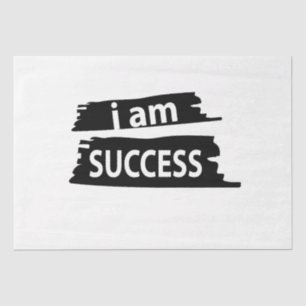 Motivational I am Success Motivational Tissue Paper