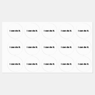 Motivational “I Can Do It” Sticker