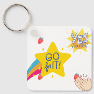 motivational inspirational design key ring