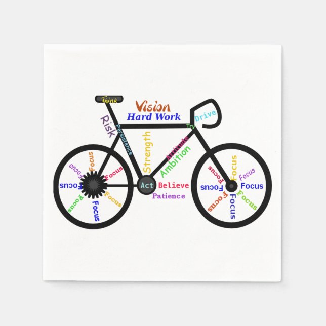 Motivational, Inspirational or encouraging words Napkin (Front)