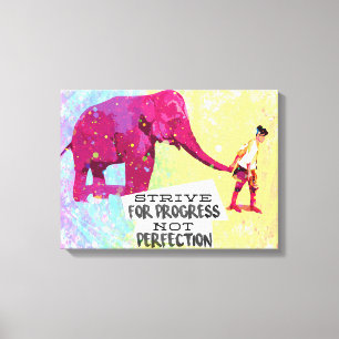 Motivational Inspirational quote poster  Canvas Print