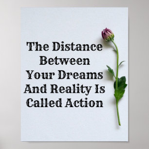 Motivational Inspirational Quote Wall Poster