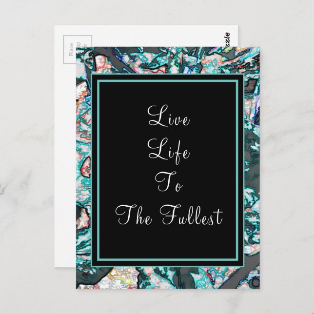 Motivational Inspirational Saying Quote Custom Postcard (Front/Back)