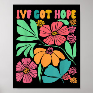 Motivational Inspired Ivf Mama Wildflower Ivf Mum  Poster