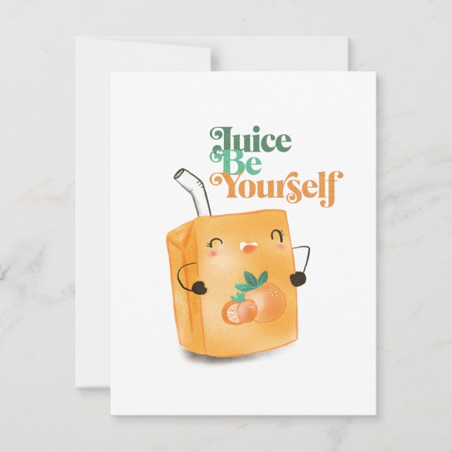 Motivational Just Because Simple Funny Cute Card (Front)