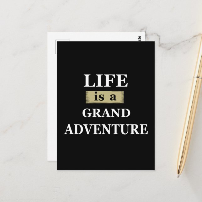 Motivational life quotes postcard (Front/Back In Situ)