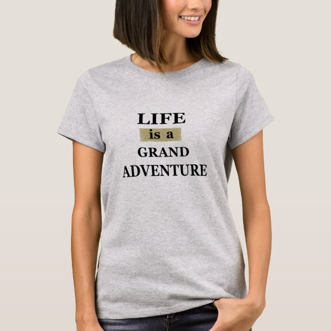 Motivational life quotes T-Shirt (Front)