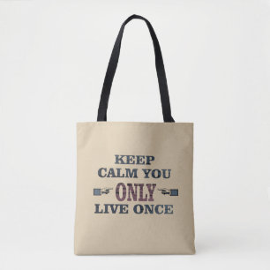 Motivational life quotes tote bag