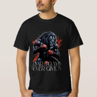 Motivational Lion Boxing Gym T-Shirt