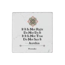 Motivational Mandala Aurelius Truth Wisdom Quote