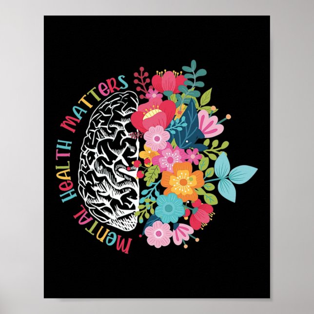 Motivational Mental Health Problems Inspirational  Poster (Front)
