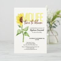 Motivational Midlife Sunflower Bloom 50th Birthday