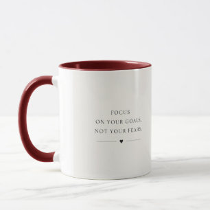 “Motivational Minimalist Mug – Focus on Your Goals