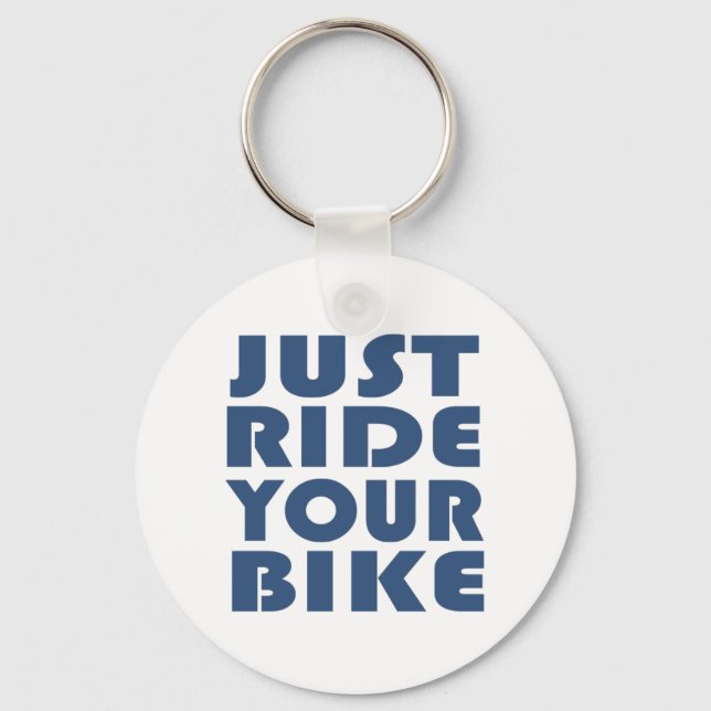 Motivational mountain bike quote key ring (Front)