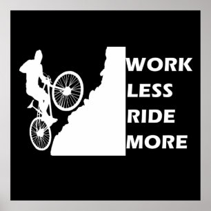 Motivational Mountain Biking - Funny Cycling Quote Poster