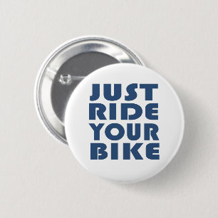 Motivational Mountain Biking Quote - Funny Cycling 6 Cm Round Badge