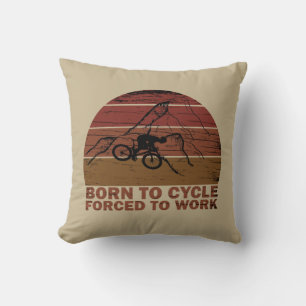Motivational Mountain Biking Quote - Funny Cycling Cushion