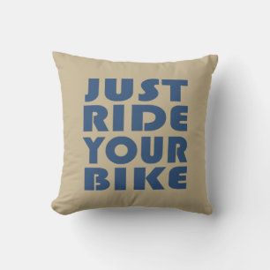 Motivational Mountain Biking Quote - Funny Cycling Cushion