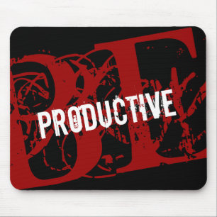 Motivational Mouse Pad Be Productive Quotes