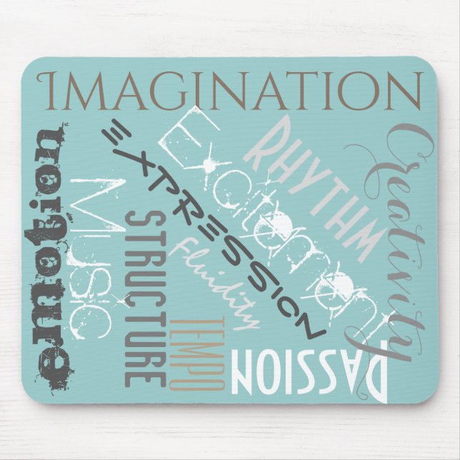 Motivational Mouse Pad Musical Inspiration (Front)