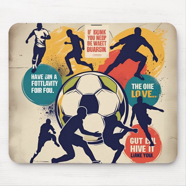 Motivational multi colour mouse pad (Front)