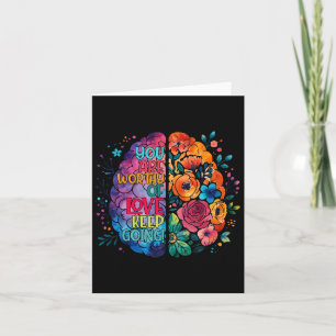 Motivational Neurodiversity Brain Autism Awareness Card