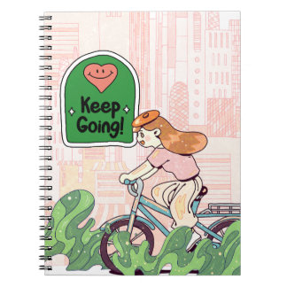 Motivational Notebook Cover - "Keep Going"