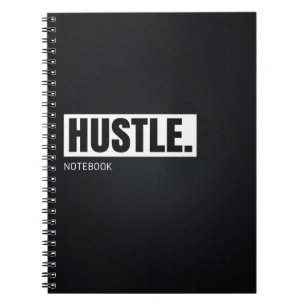Motivational Notebook: Hustle Spiral Notebook