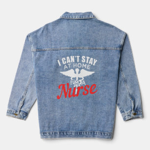 Motivational Nurse Design For Hospital Nurse Denim Jacket