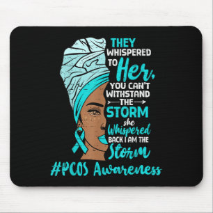 Motivational Pcos Awareness Black Women Melanin Ri Mouse Pad