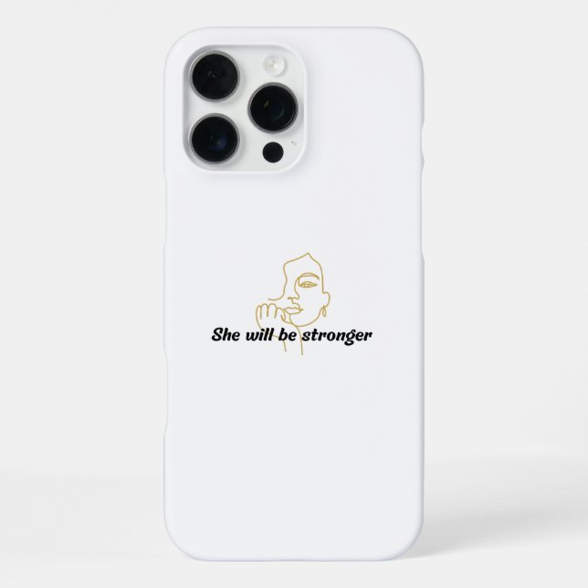 Motivational Phone Cover  for Women (Back)
