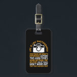 Motivational Photography Focus On What's Important Luggage Tag<br><div class="desc">Life is like photography. Focus on what's important, capture the good times. Inspirational and motivational quote design for photographers. Cool saying and slogan typography merchandise for those who love taking photos, member of photography club. Vintage and distressed design for amateur or professional photographers who carry cameras and lenses everywhere. Great...</div>